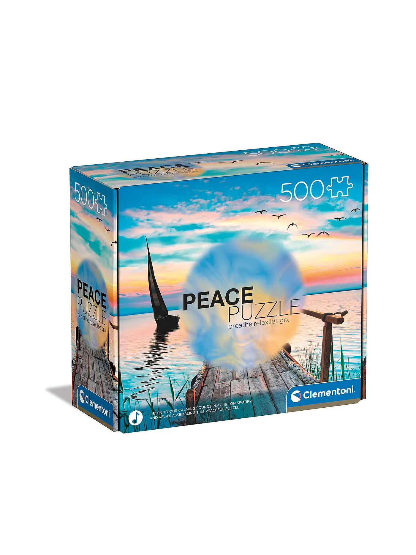 CLEMENTONI | Puzzle - Peace Peaceful Wind 500 Teile | 